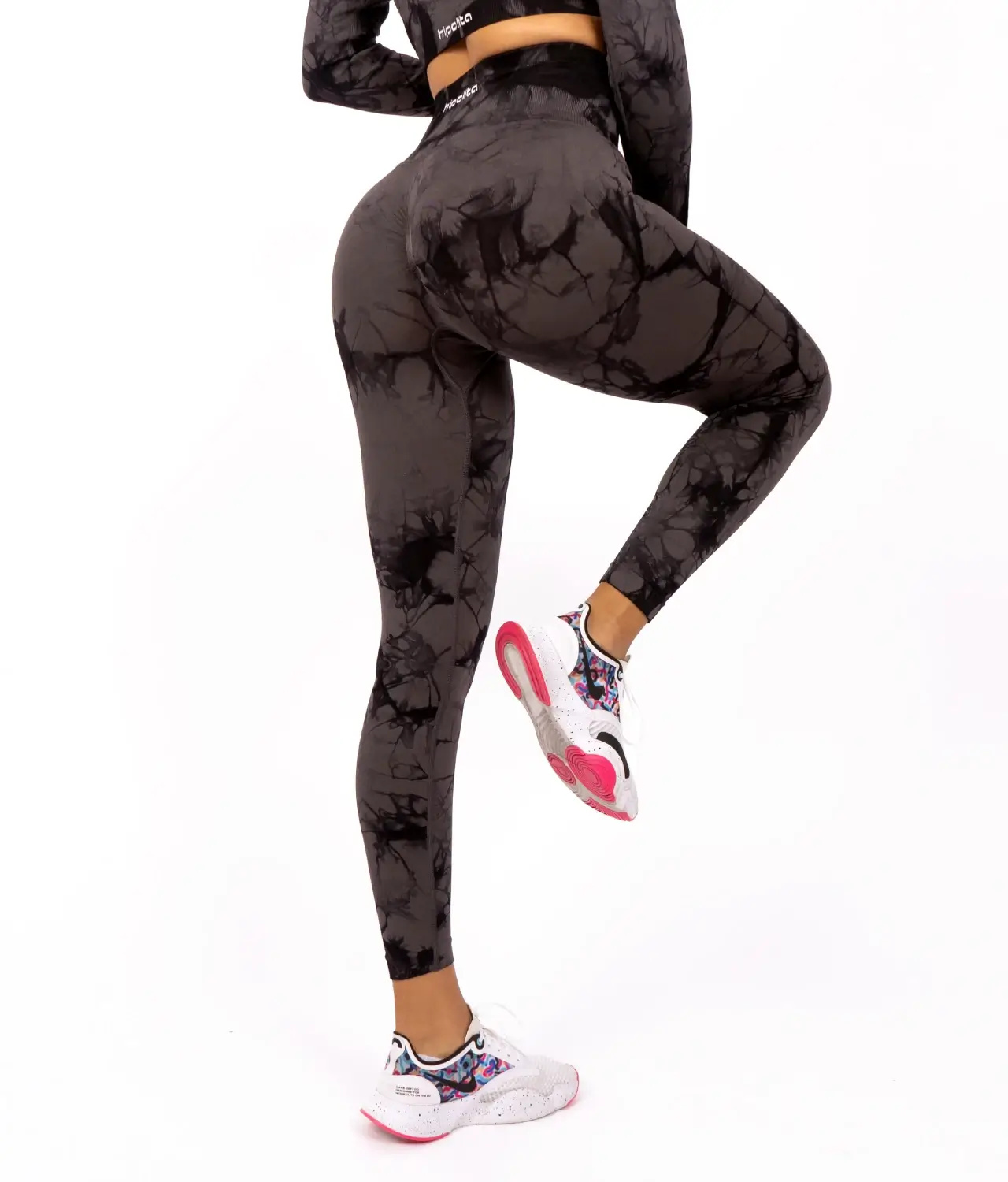 fiona gray&black push up helanke Fiona gray & black push up tajice - Slika 1